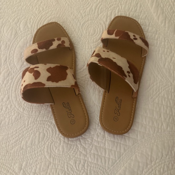Koolaburra Shoes - Koolaburra Cow Print Sandals
